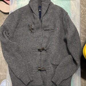 Tommy Hilfiger Gray Toggle Cardigan